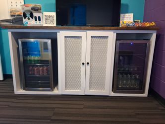 Beverage Cooler Mini Fridge with Glass Door