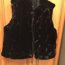 Women’s Nicole Miller Plus Size Faux Fur Vest New With Tags 3X