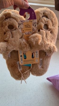 Big kids Winnie the Pooh slippers