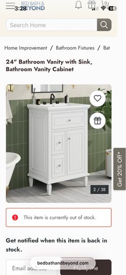 Virubi Bathroom Vanity New
