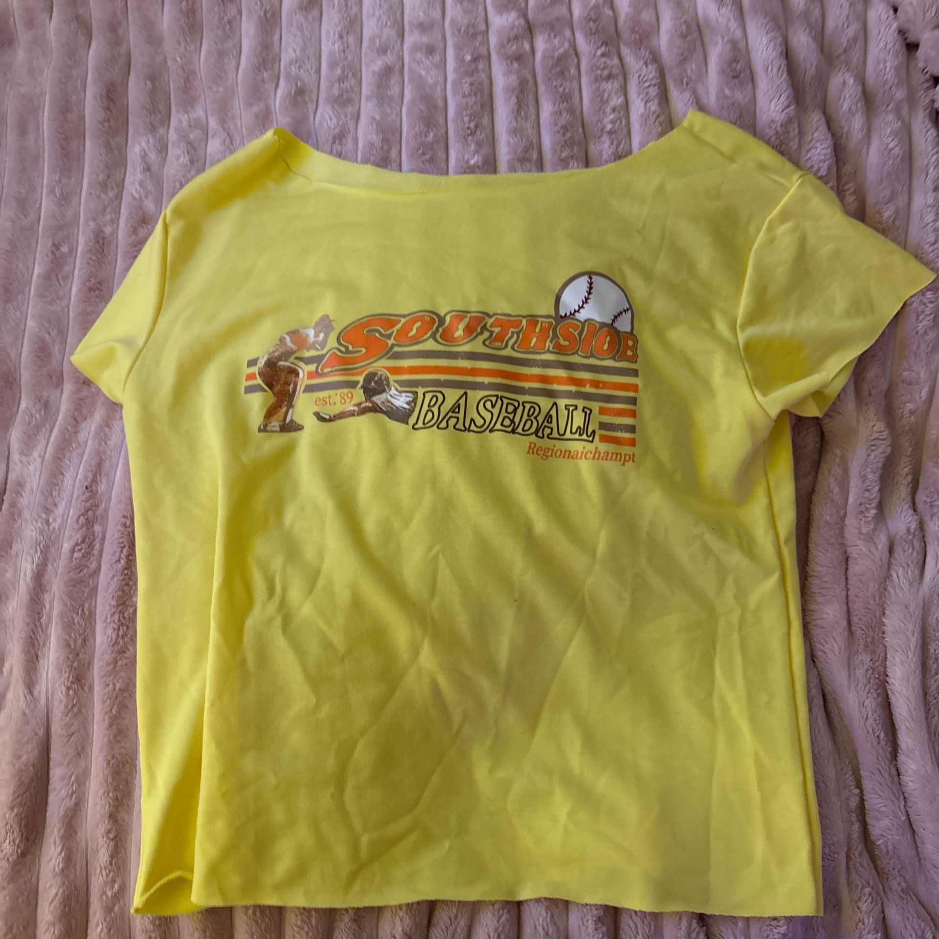 Baseball Tee Cut Neckline