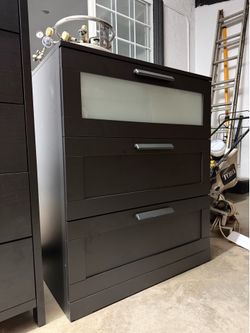Black IKEA Dresser 3 Big Jumbo Drawers Cajonera BRAND NEW
