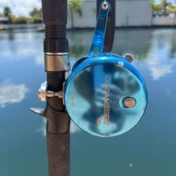 🎣Preowned Maxel OceanMax 12 Reel & Preowned Shimano Trevala 5’8” 80-200Lb 120-270g Jigging Rod 🔥 