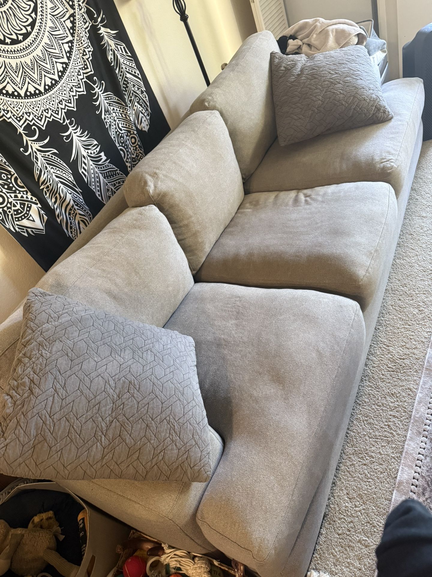 Light Blue/Grey couch