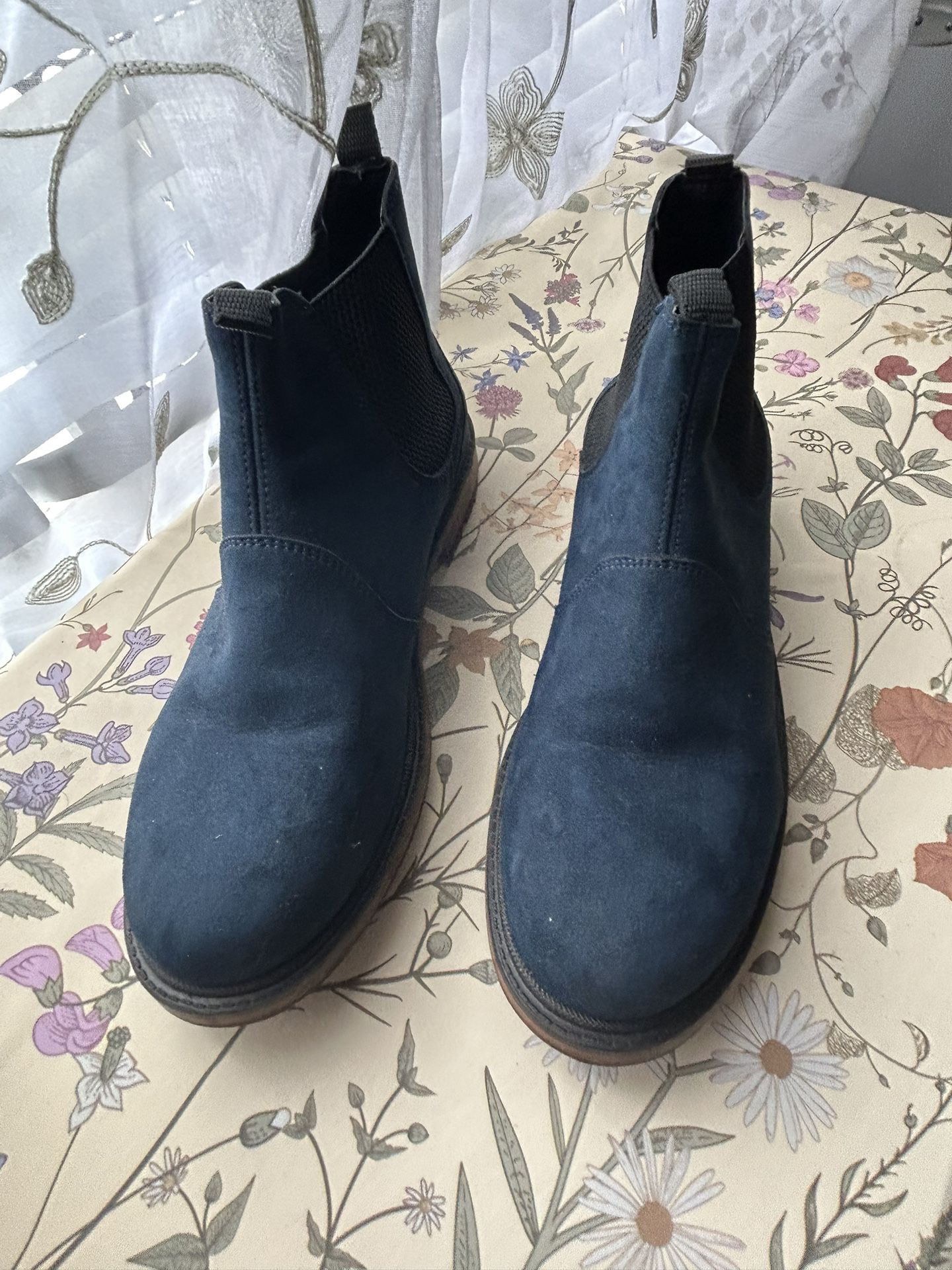 Dark Blue Ankle Boots