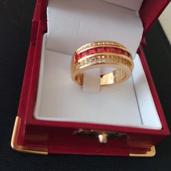Gold 18k Plated Diamond Ring