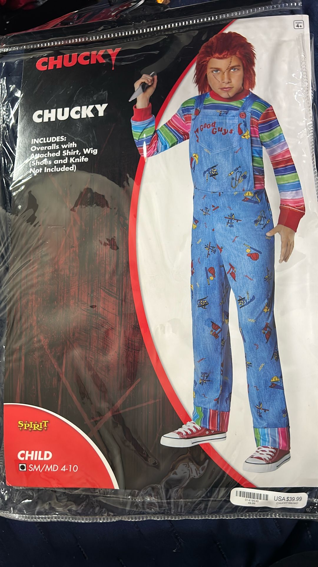Chucky Kids Costume