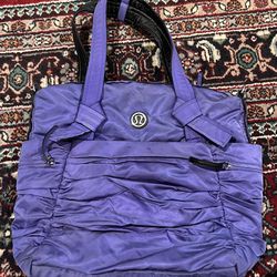 Lululemon Triumphant Purple Duffel Gym Tote Bag