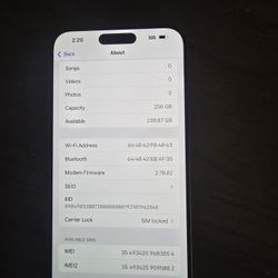 Iphone 15  Pro Max T Mobile Or  Metro Pcs