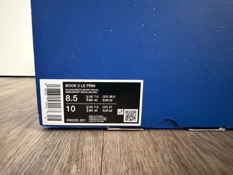 Nike Devin Book 2 Fragment Warning Label LE Premium size 8.5 Men’s