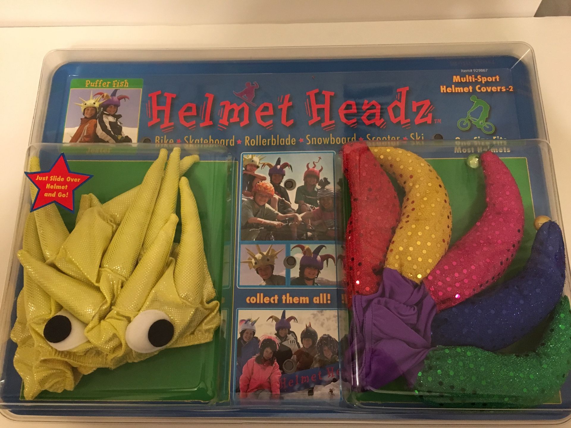 Helmet Heads complete your Halloween Costume Jester & Puffy Fish