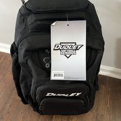 New Large Dudley Rolling Softball Bat and Wheeled Gear Bag