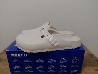 Birkenstock Boston Eva Mules. Size 13R. Color Eggshell. Lightly used condition.
