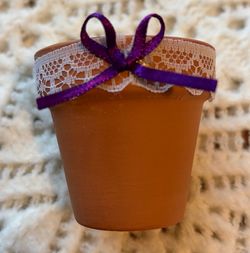 Decorated 2” mini Terracotta Planter Pot
