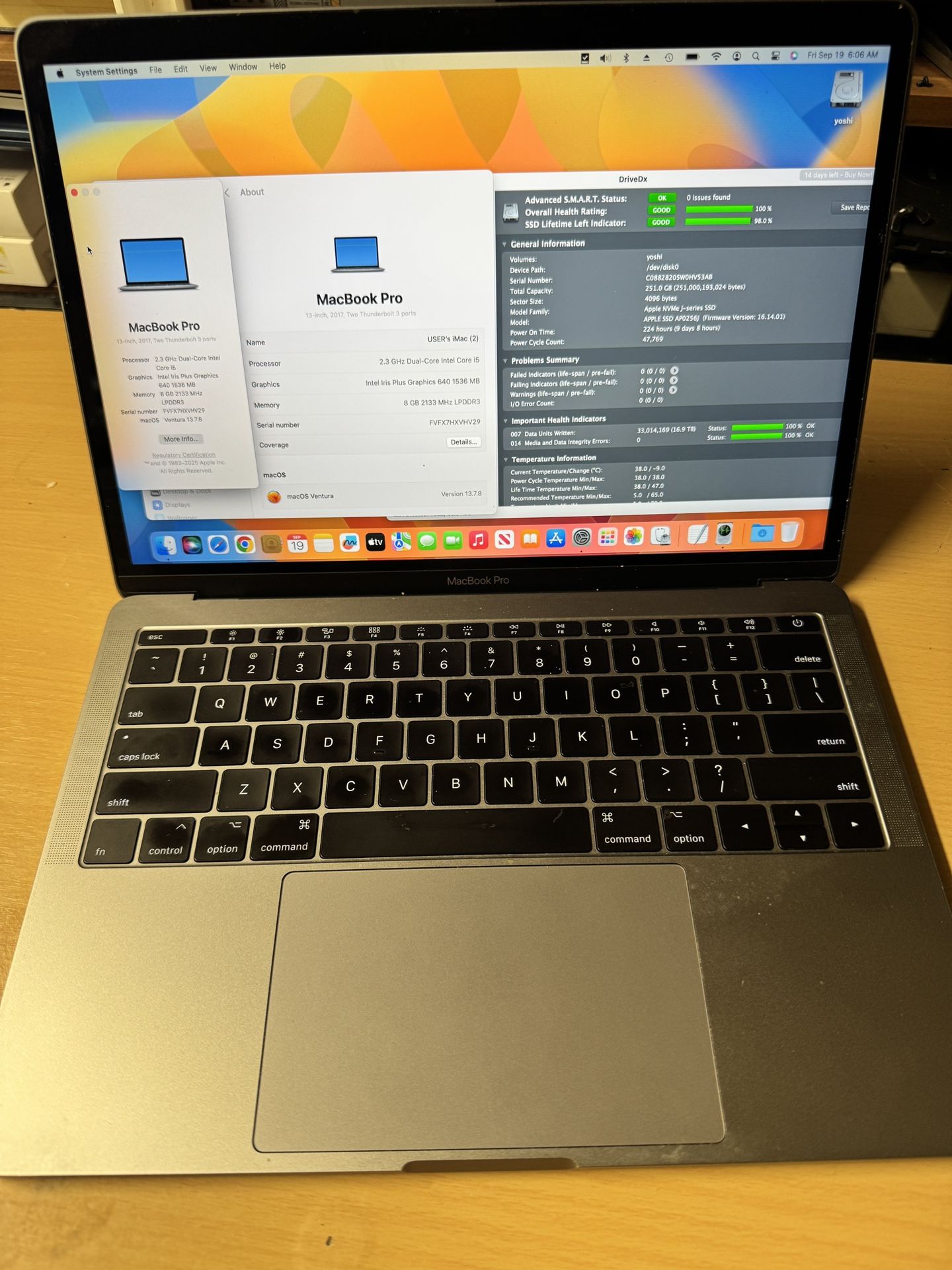 Macbook Pro 13” 2017