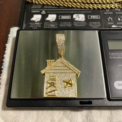 Moissanite Trap House Pendant