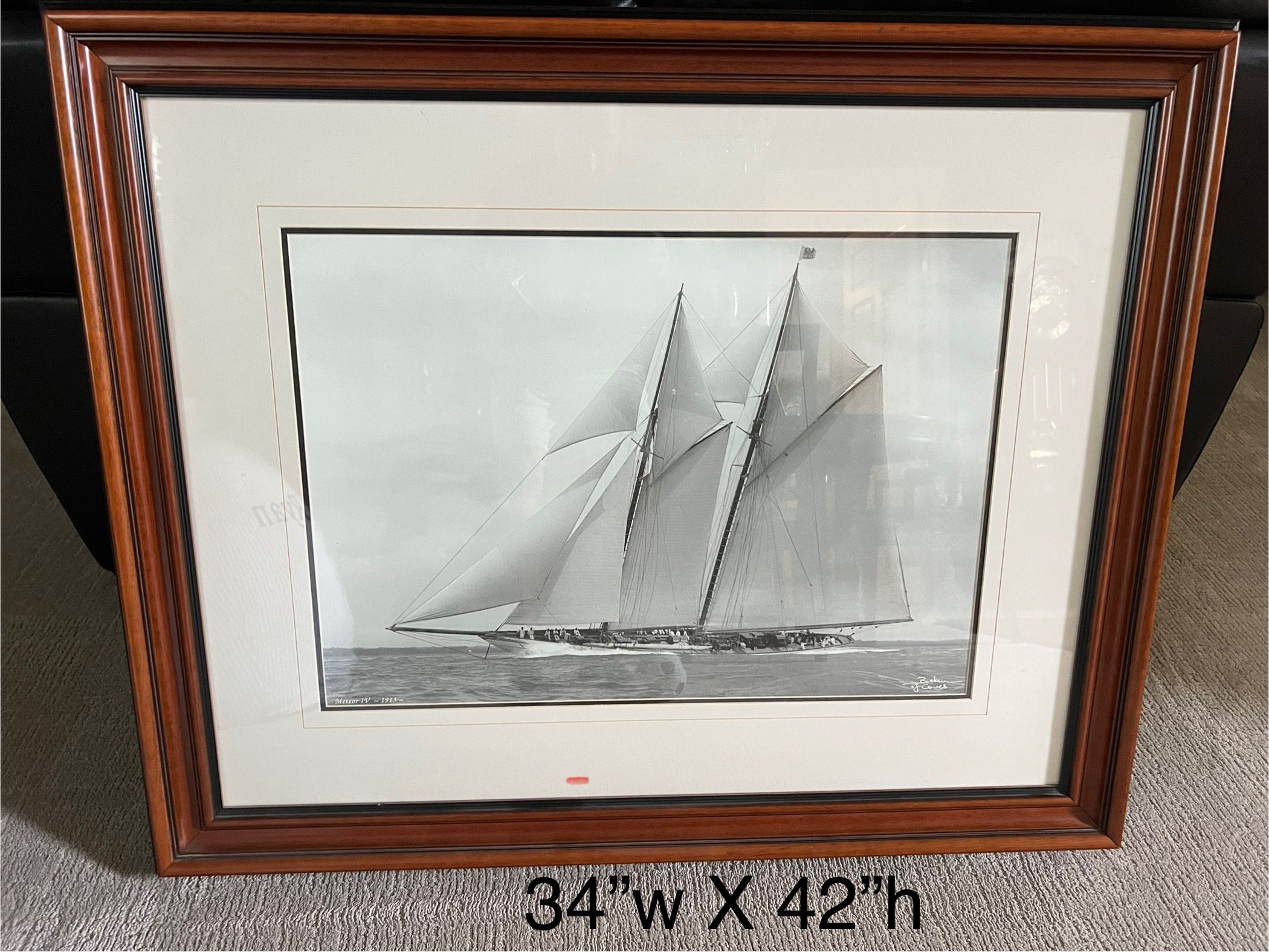 Framed Ship Wall Decor