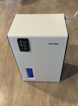 NineSky Dehumidifier, 1000 sq.ft Dehumidifiers for Home with 95oz  Water Tank,Quiet Dehumidifier with 7-Color Ambient Light
