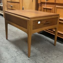 LANE 1 Drawer Mid-Century Side End Table Solid Wood 