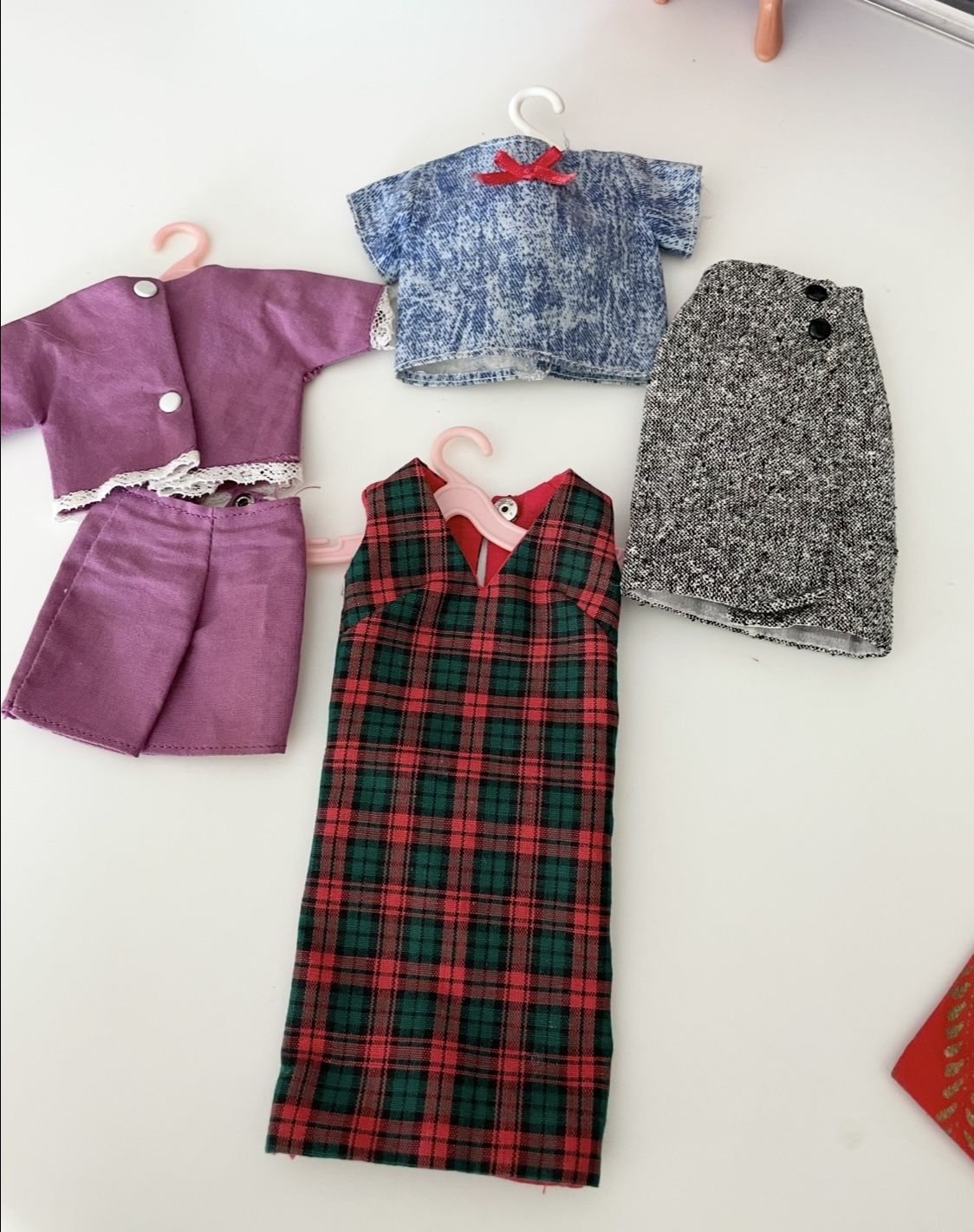 Vintage Barbies And Case With Clothes