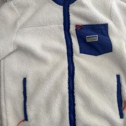 White Bonded Pile Fleece Jacket