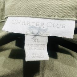 Women’s XL Green Olive Buttoned Jacket