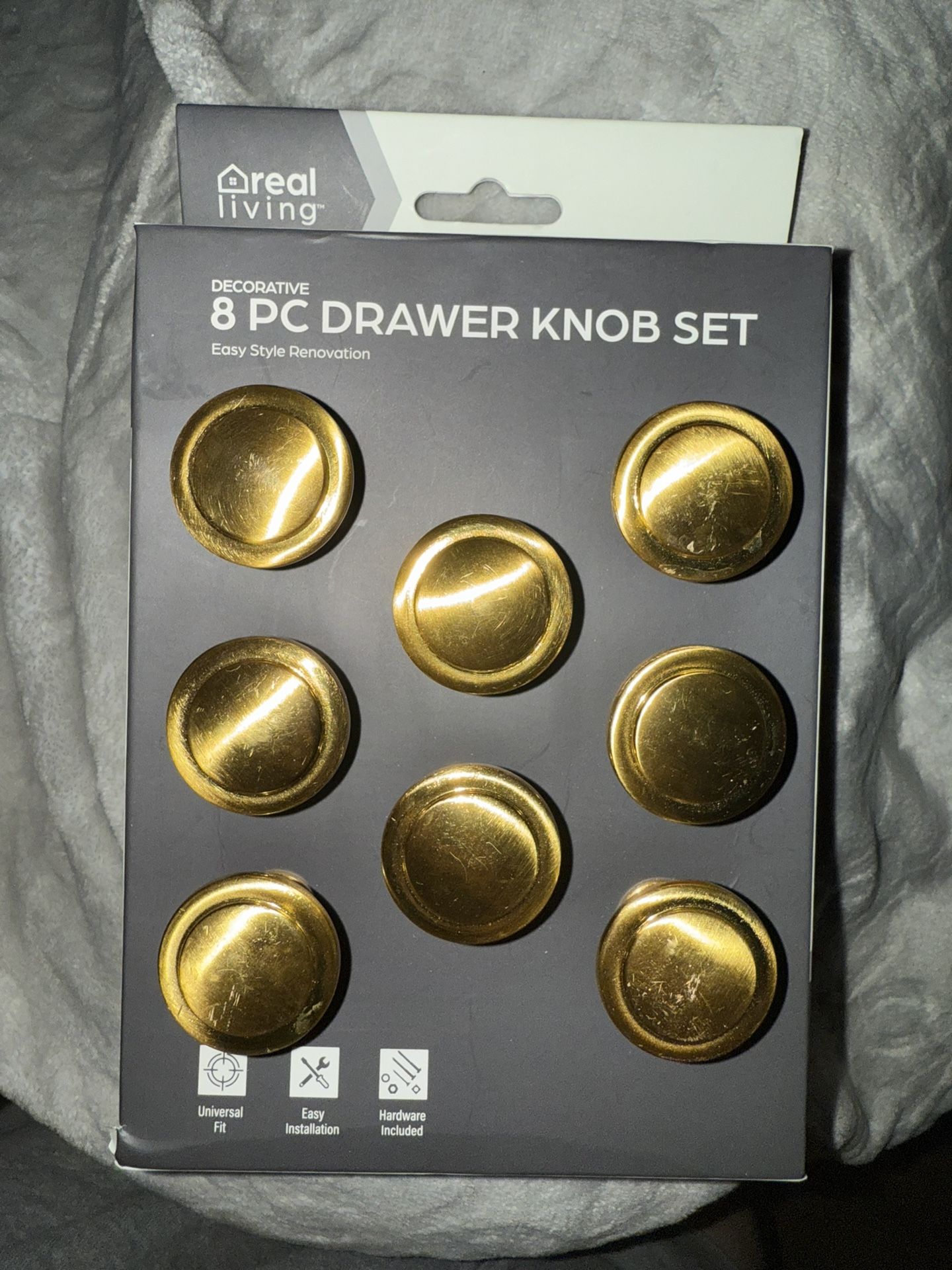 Gold Drawer Knob Set