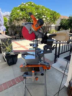 Ridgid 12” Dual Bevel Sliding Compound Mitre Saw with Stand