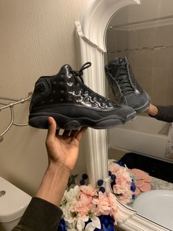 ALL BLACK JORDAN 13s SIZE 11.5