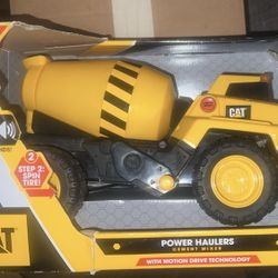 Cat Construction Power Haulers Cement Mixer, Yellow