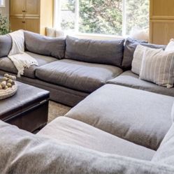 Luxurious Gray Sectional Sofa