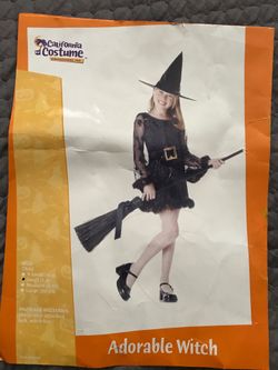 Adorable Witch Costume girls - worn once - like NEW