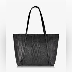 Black Jessica Gigi New York Zip Top Tote Bag - almost new