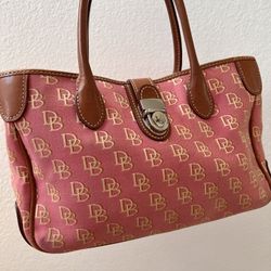 Dooney & Bourke Pink Canvas Bag