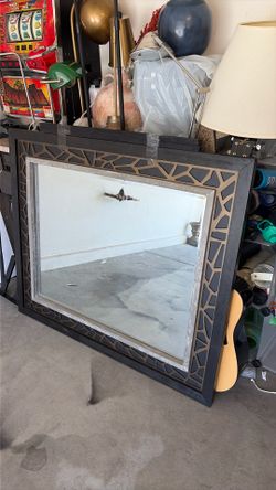 Large square decorative mirror