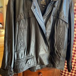 Ladies Leather Jacket W/Zip-Out Lining