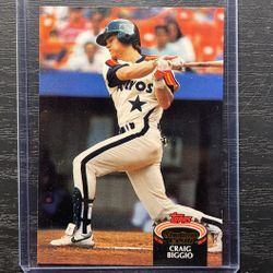 1992 Topps Stadium Club Craig Biggio Baseball Card #200