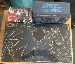 Phantasmal flames pkmn center etb, booster box and upc