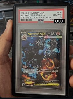 2025 POKEMON PFL EN #125 MEGA CHARIZARD X  PSA 10