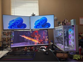 Triple Monitor PC Setup For Sale