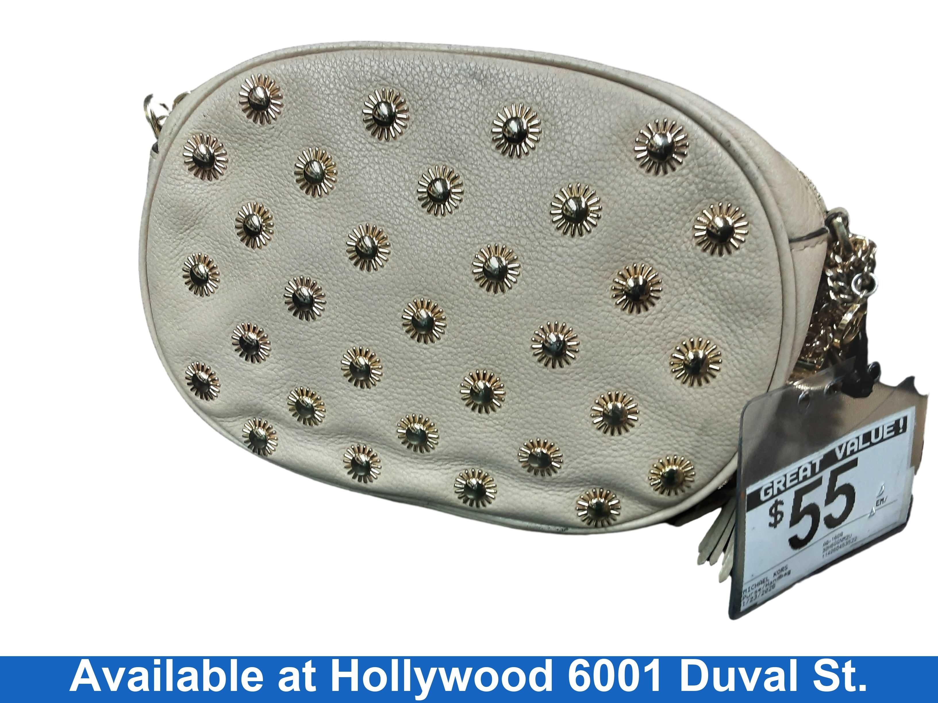 Michael Kors Aq-1608 Beige / Tan Purse / Handbag