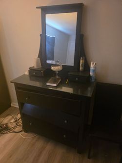 Dresser with mirror