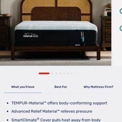 Tempur-Pedic ProAdapt FIRM King Mattress + FREE IKEA Storage Bed
