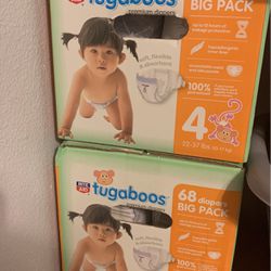 Tugaboos Size 4 Diapers 