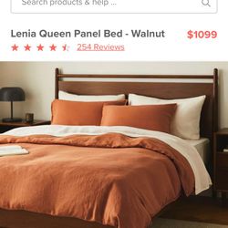 Article Brand “Lenia Bed Frame” Walnut 