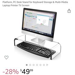 Acrylic Monitor Stand 