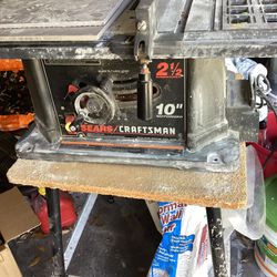 Craftsman 10 Inch Table Saw With Stand