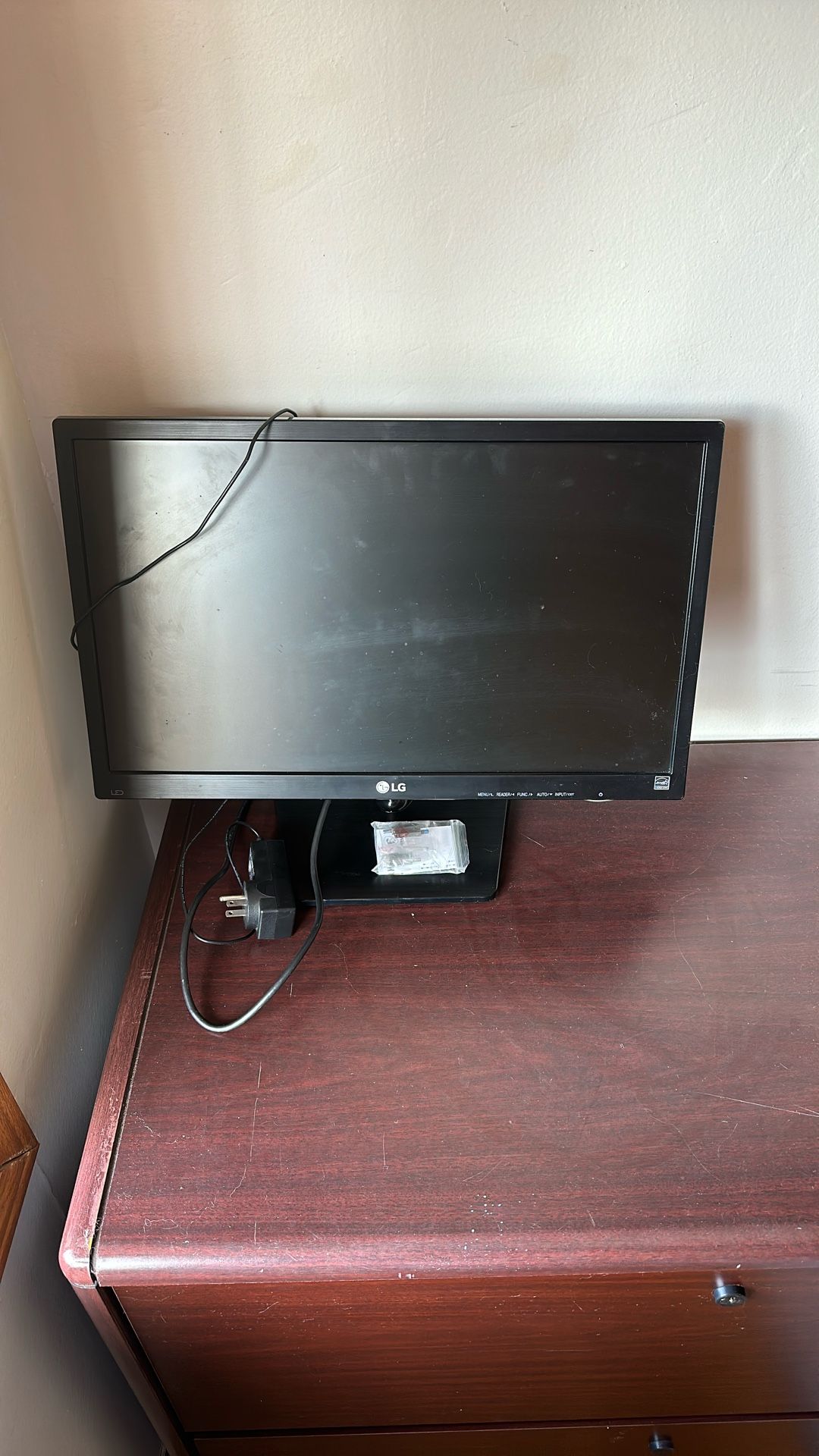 LG Computer Monitor L: 20” W: 12” $75
