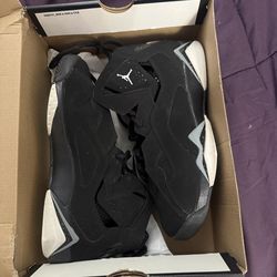 Black and white Jordan True flight 6y
