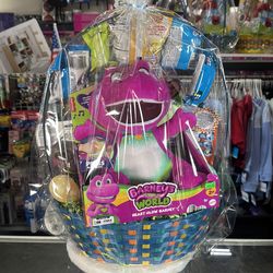 Barney’s World - Heart glow Barney Easter basket